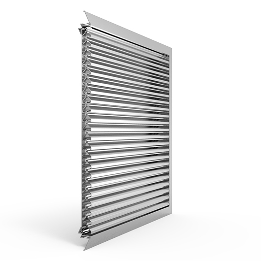 Lüftungsgitter Stahl Luftgitter Warm-Kalt Ventilation Belüftung aus Stahl  inWeiß