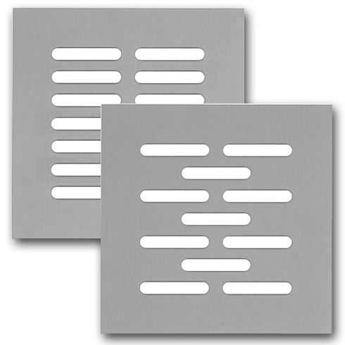 Edelstahl Lochblech 30x30cm - 304 Rostfrei Mit Schlitzlochung 2mm Stärke